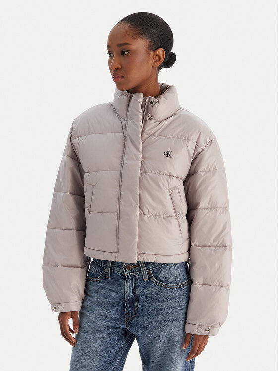 Calvin Klein Jeans Calvin Klein Jeans Zimní bunda LV047D504G Šedá Regular Fit