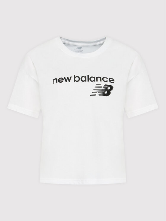 New Balance New Balance T-Shirt WT03805 Biały Relaxed Fit