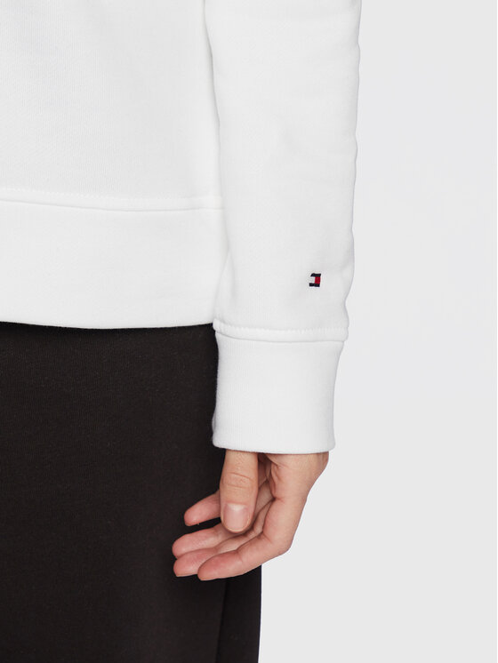 Tommy Hilfiger Tommy Hilfiger Μπλούζα Foil WW0WW37181 Λευκό Regular Fit
