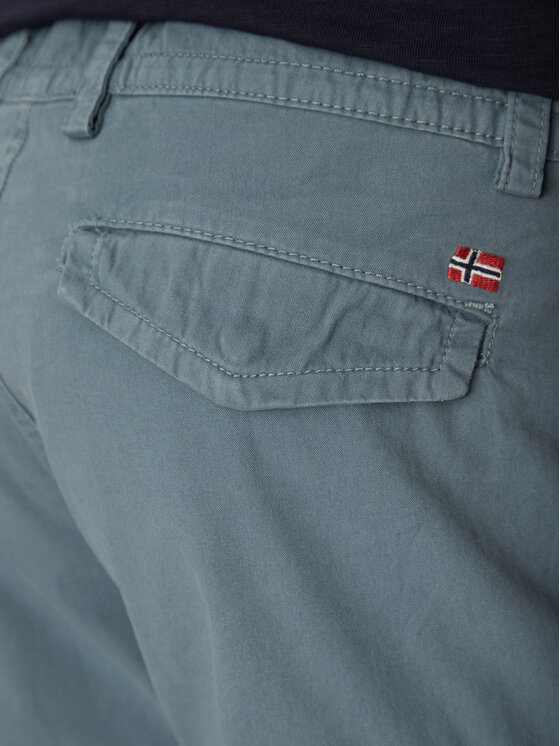 Napapijri Napapijri Pantalon scurți din material N-Deline NP0A4HOT Albastru Regular Fit
