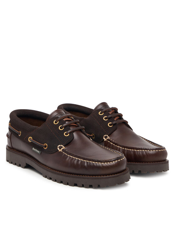Barbour Barbour Półbuty Deck Boat MFO0795BR98 Brązowy ciemny