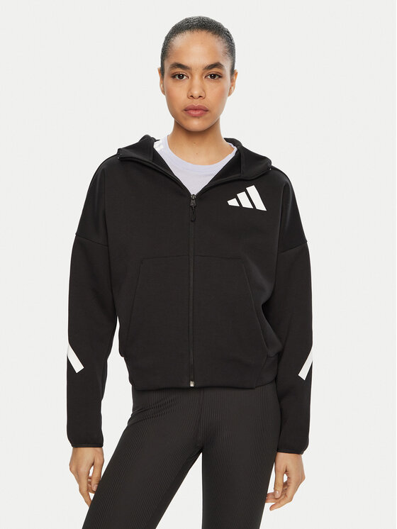 adidas adidas Pulóver Z.N.E. JC5392 Fekete Loose Fit