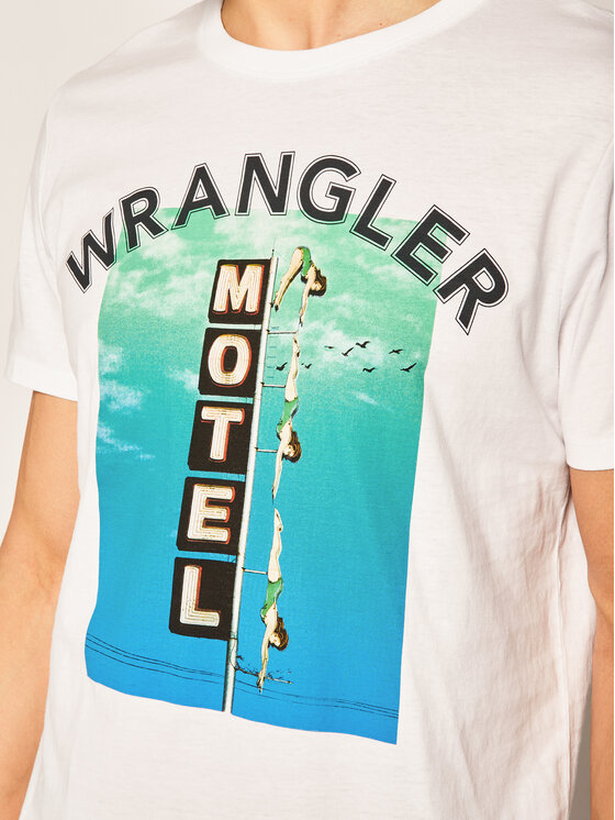 Wrangler Wrangler T-shirt Good Times W7F8FK989 112131814 Bianco Regular Fit