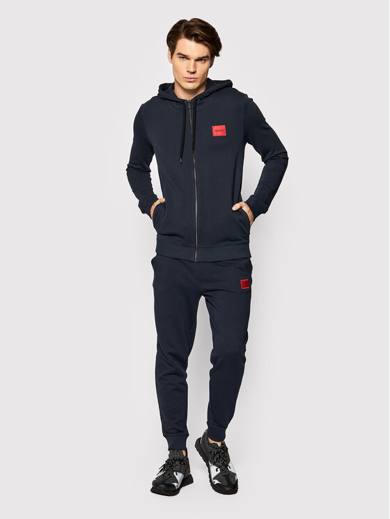 HUGO Hugo Pulóver Daple212 50447972 Sötétkék Regular Fit