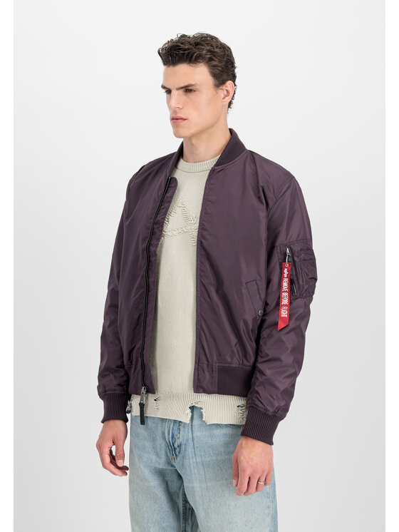 Alpha Industries Alpha Industries Kurtka bomber MA-1 TT Two Tone Bomber Jacket Fioletowy Slim Fit