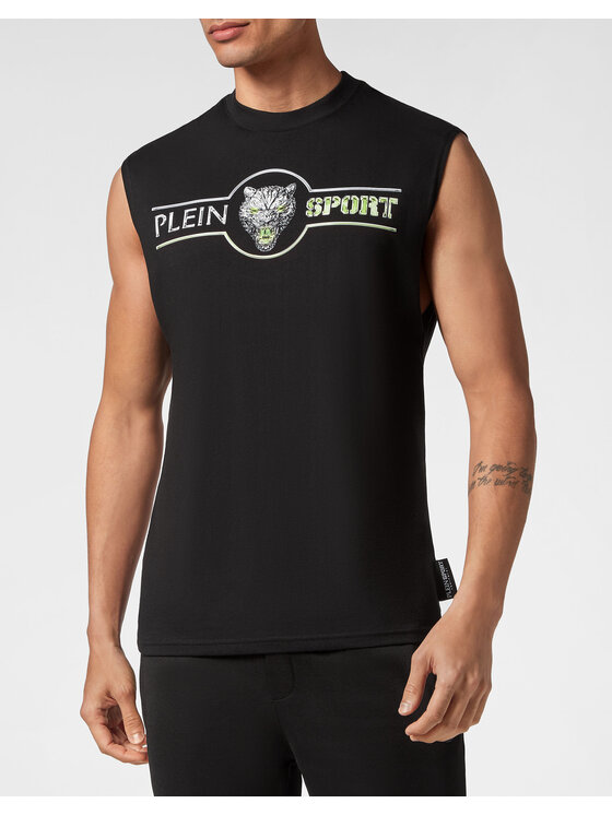 Plein Sport Plein Sport T-Shirt 7063 Czarny Regular Fit