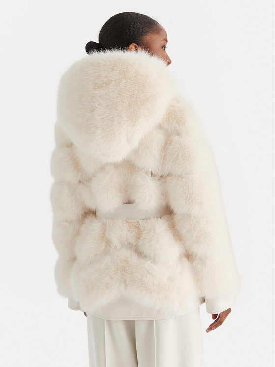 YES LONDON YES LONDON Pelliccia LC/2077ECO Écru Regular Fit