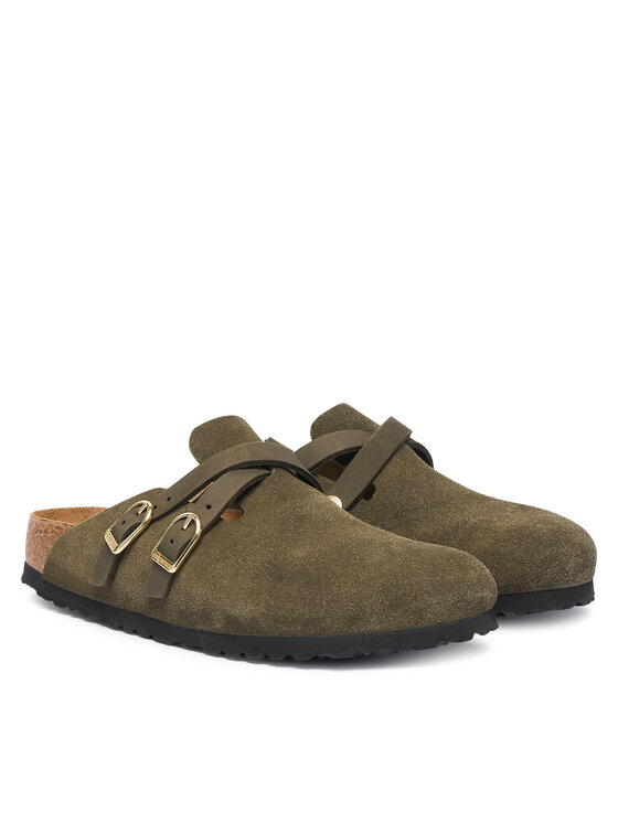 Birkenstock Birkenstock Παντόφλες Blair D-Buckle 1033158 Σκούρο πράσινο