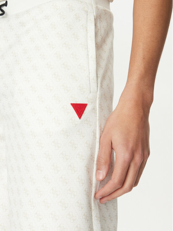 Guess Guess Pantaloni scurți sport Z4YD03 FL04Q Alb Regular Fit