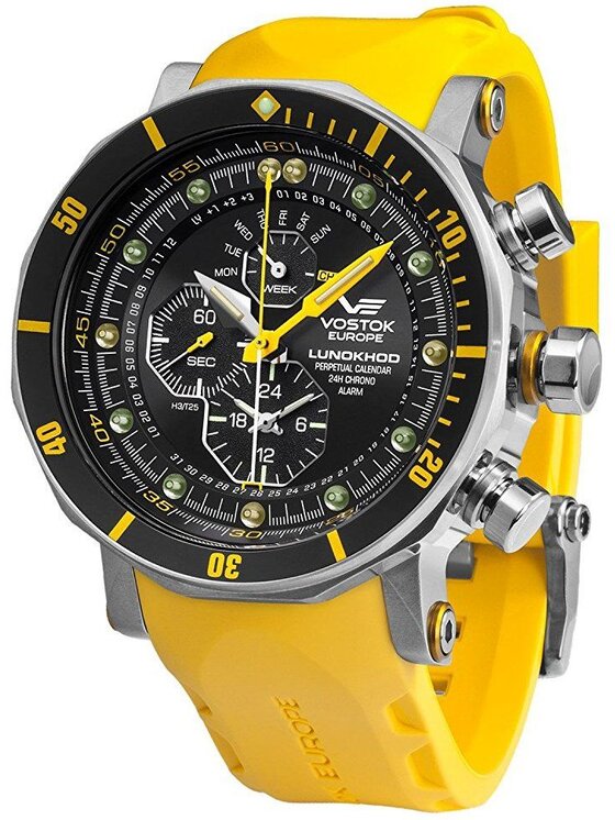 Vostok Europe Vostok Europe Zegarek YM86-620A505 Żółty