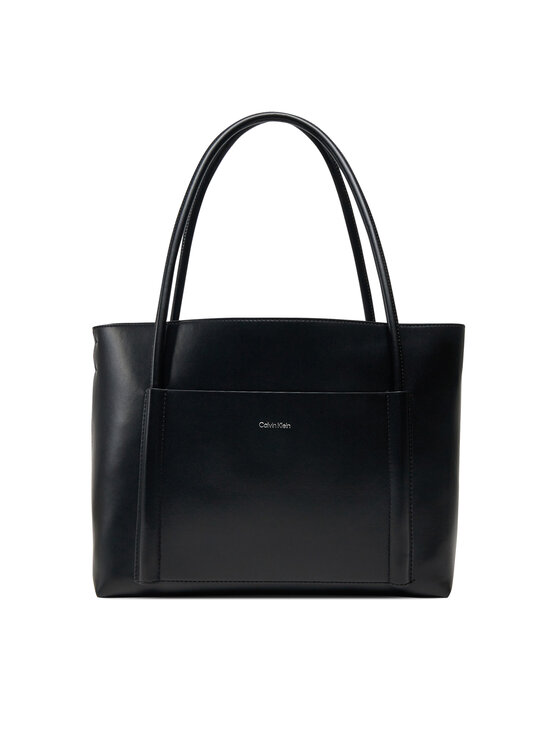 Geantă Calvin Klein Ck Linn Medium Shopper K60K613110 Negru