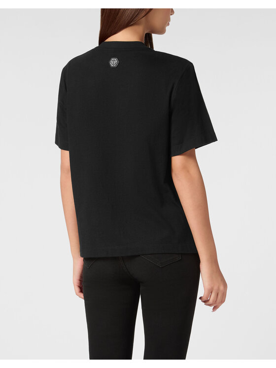 PHILIPP PLEIN PHILIPP PLEIN T-Shirt 22353 Czarny Over Fit