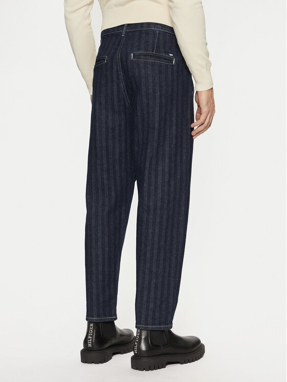 Mustang Mustang Jeans hlače Toledo 1015528 Mornarsko modra Loose Fit