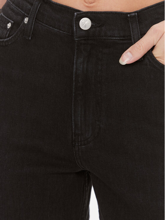 Calvin Klein Jeans Calvin Klein Jeans Blugi J20J221659 Negru Mom Fit