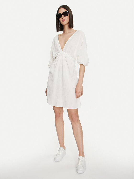 United Colors Of Benetton United Colors Of Benetton Vasaras kleita 4XEA5V01N Écru Regular Fit