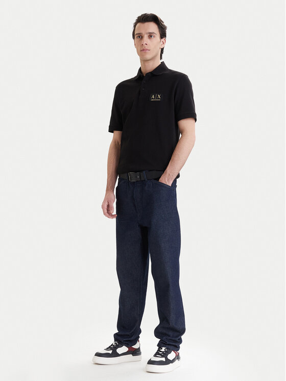 Armani Exchange Armani Exchange Polo majica XM002231 AF10366 UC001 Črna Regular Fit