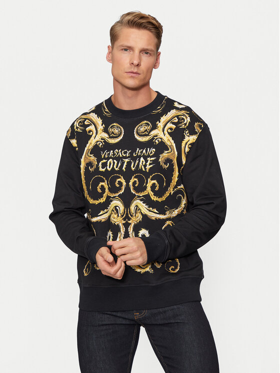 Versace Jeans Couture Versace Jeans Couture Μπλούζα 77GAI3RB Μαύρο Regular Fit