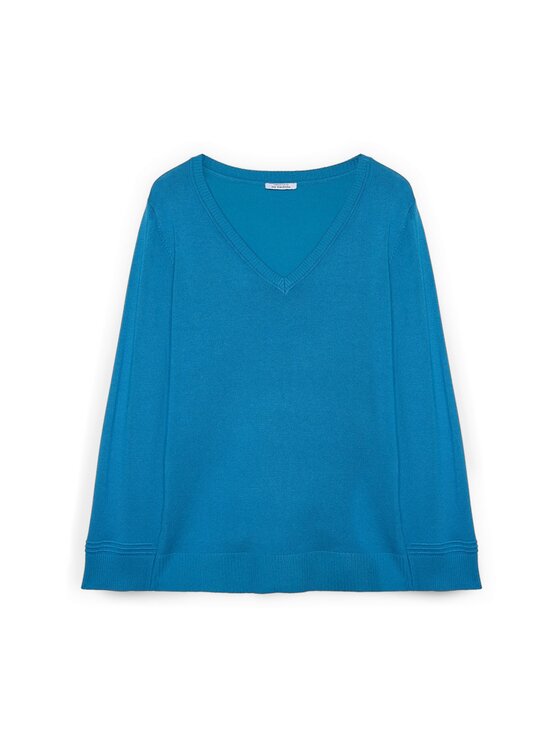 Fiorella Rubino Fiorella Rubino Sweter M273L008555N024 Turkusowy Regular Fit