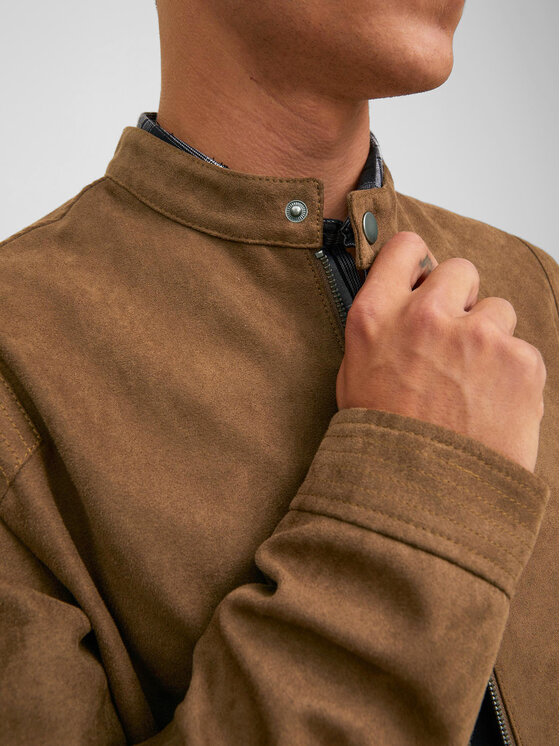 Jack&Jones Jack&Jones Μπουφάν από απομίμηση δέρματος Rocky 12223141 Καφέ Regular Fit
