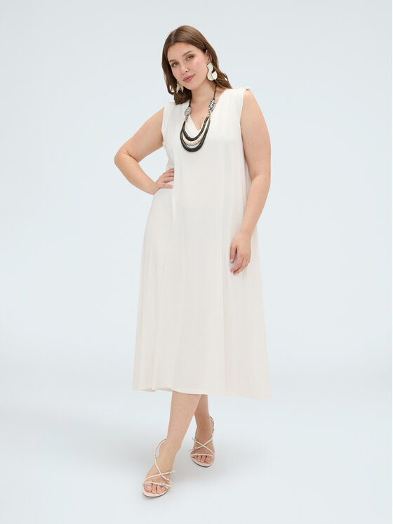Fiorella Rubino Fiorella Rubino Sukienka wieczorowa 7808L001250N011 Biały Regular Fit