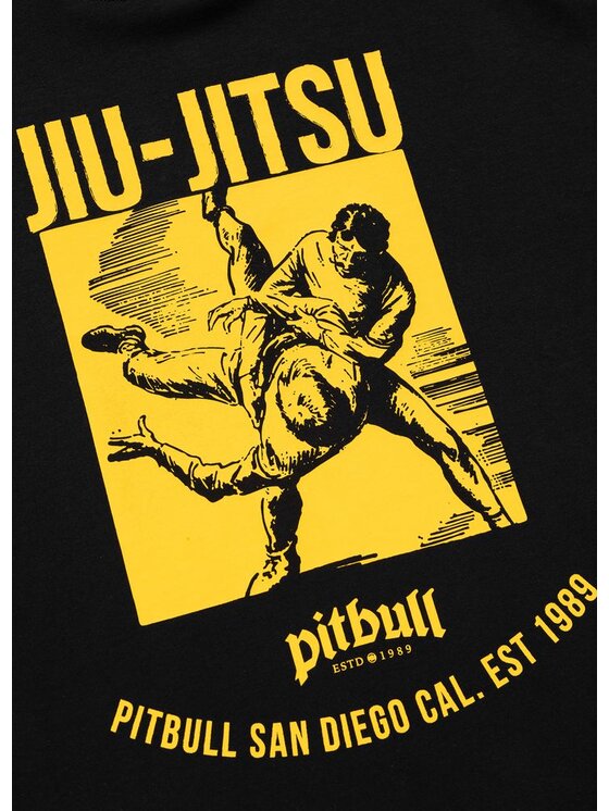 PITBULL PITBULL T-Shirt JIU-JITSU Czarny Regular Fit