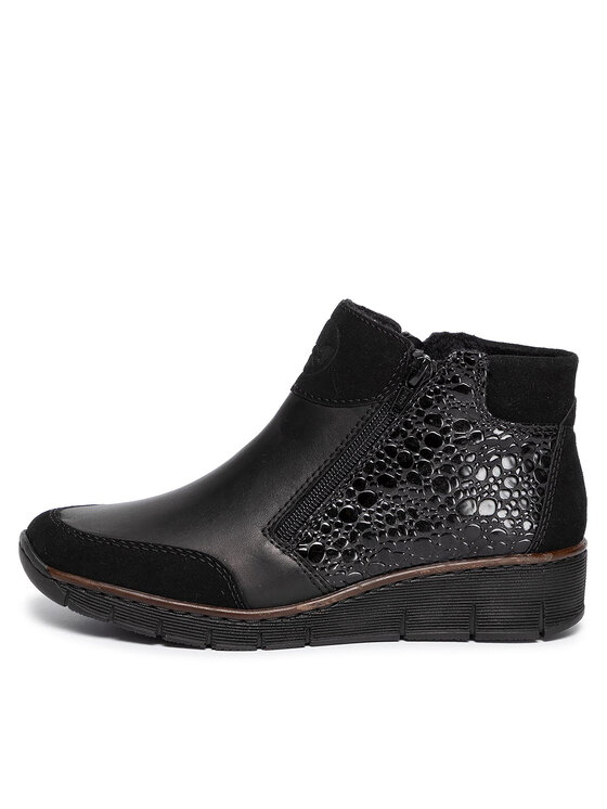 Rieker Rieker Botine 53782-00 Negru