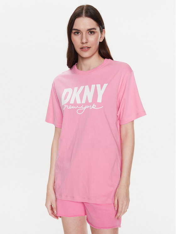 DKNY Sport T-krekls DP3T9323 Rozā Classic Fit