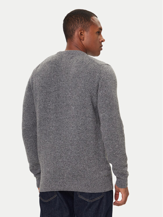 Barbour Barbour Pullover Essential Tisbury MKN0844GY12 Grau Regular Fit