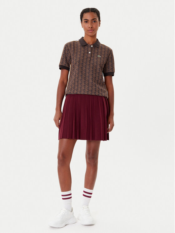 Lacoste Lacoste Polo majica DF3364 Rjava Slim Fit