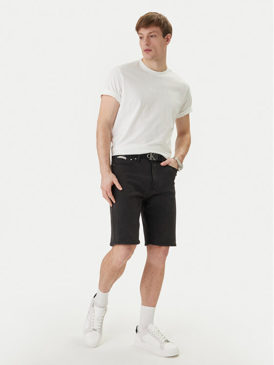 Calvin Klein Jeans Calvin Klein Jeans Pantaloni scurți de blugi LV04RF921G Negru Regular Fit