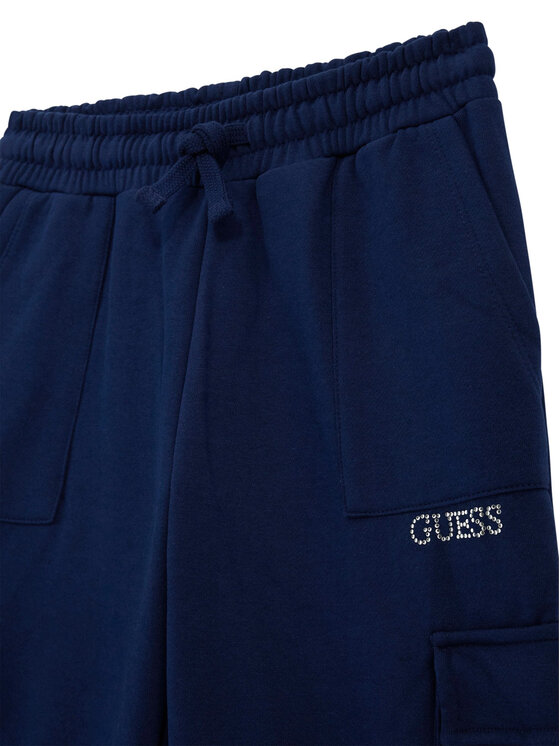 Guess Guess Teplákové kalhoty J5BQ13 KCKF2 Tmavomodrá Relaxed Fit