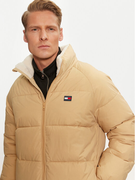 Tommy Jeans Tommy Jeans Geacă de iarnă DM0DM20604 Bej Regular Fit