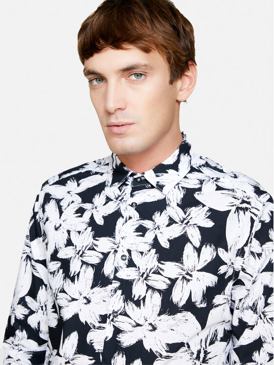 Sisley Sisley Košile 5YH7SQ030 Barevná Regular Fit