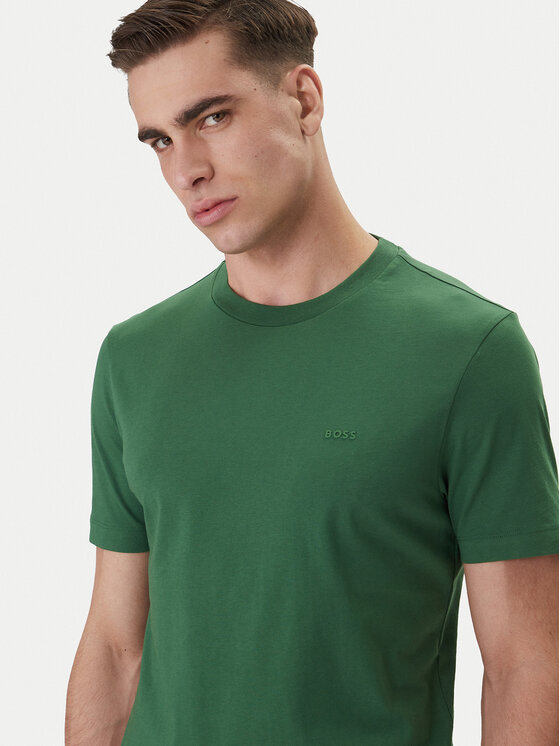 BOSS BOSS Póló Thompson 01 50468347 Zöld Regular Fit