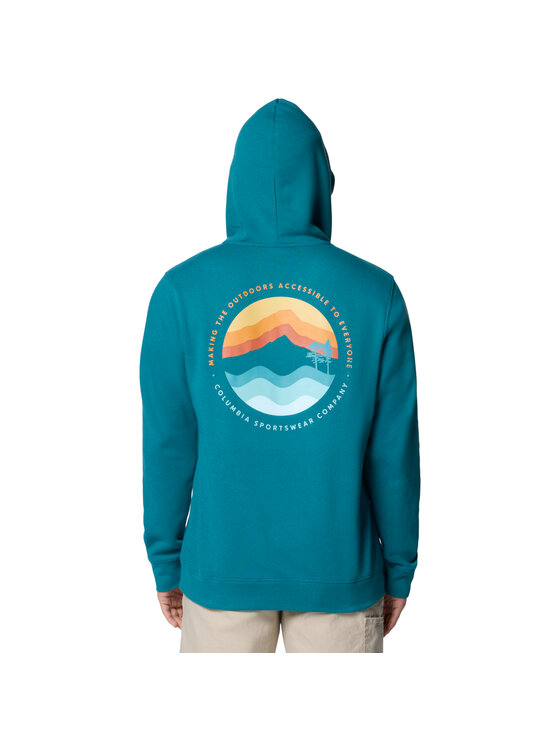 Columbia Columbia Felpa Columbia Columbia Trek Graphic Hoodie Verde Regular Fit