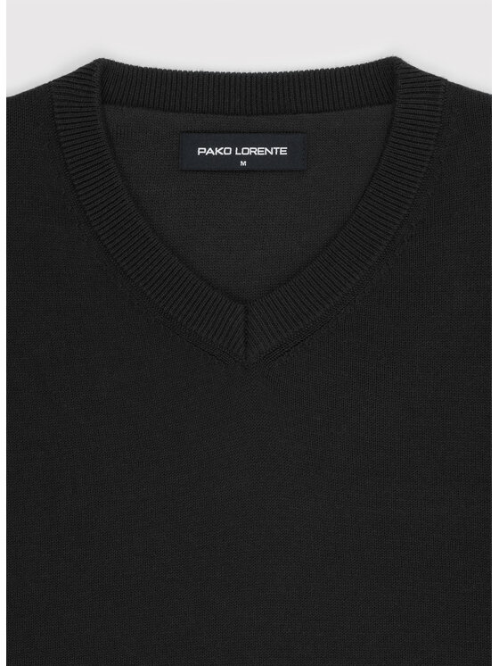 Pako Lorente Pako Lorente Sweter P26WN-2X-010 Czarny Straight Fit