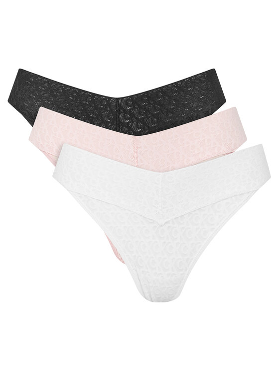 Komplet 3 par stringów Calvin Klein Underwear