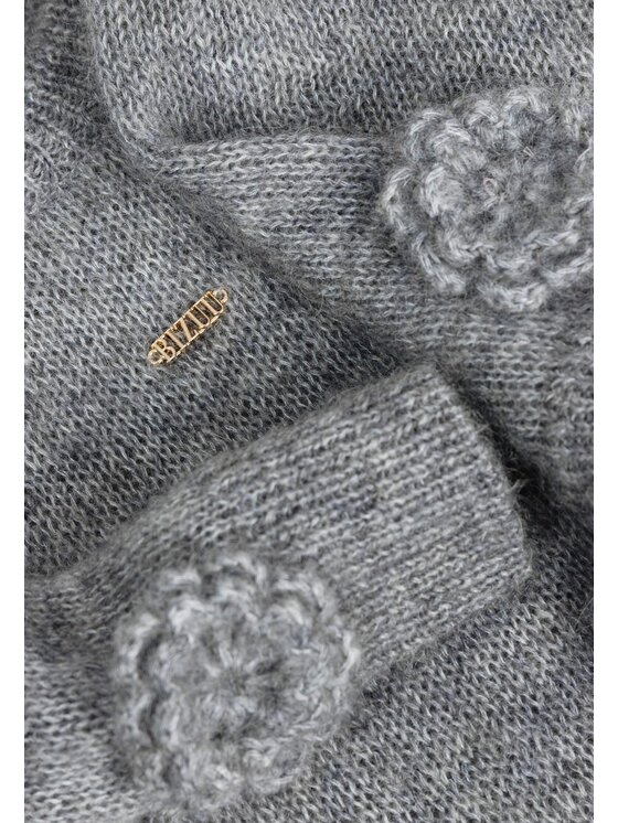 BIZUU BIZUU Sweter ADRIS Szary Standard Fit