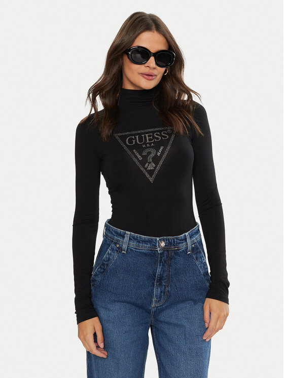 Guess Bodi Evelyn W4BP08 K68D2 Črna Slim Fit