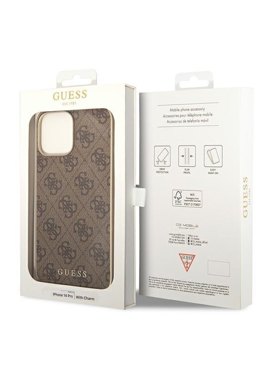 Guess Guess Etui na telefon GUE1887 Brązowy