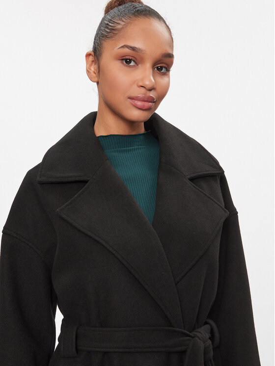 ONLY ONLY Демісезонний плащ 15292812 Чорний Regular Fit