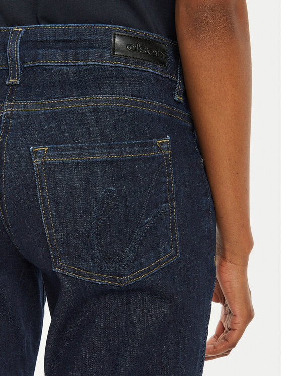 Olsen Olsen Jeansy 14002220 Granatowy Slim Fit