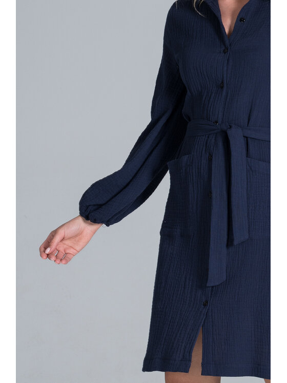 FIGL FIGL Sukienka codzienna M829 Granatowy Regular Fit