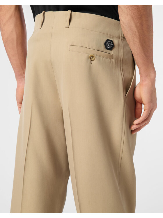 PHILIPP PLEIN PHILIPP PLEIN Chinosy 24569 Beżowy Chino Fit