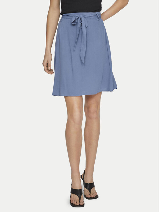 Vila Fustă trapez Moashly 14089471 Albastru Regular Fit