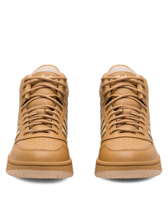 adidas adidas Sneakersy HOOPS 3.0 MID WINTER IF2636 Beżowy