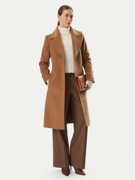 LAUREN RALPH LAUREN LAUREN RALPH LAUREN Palton de lână 297962169007 Maro deschis Regular Fit