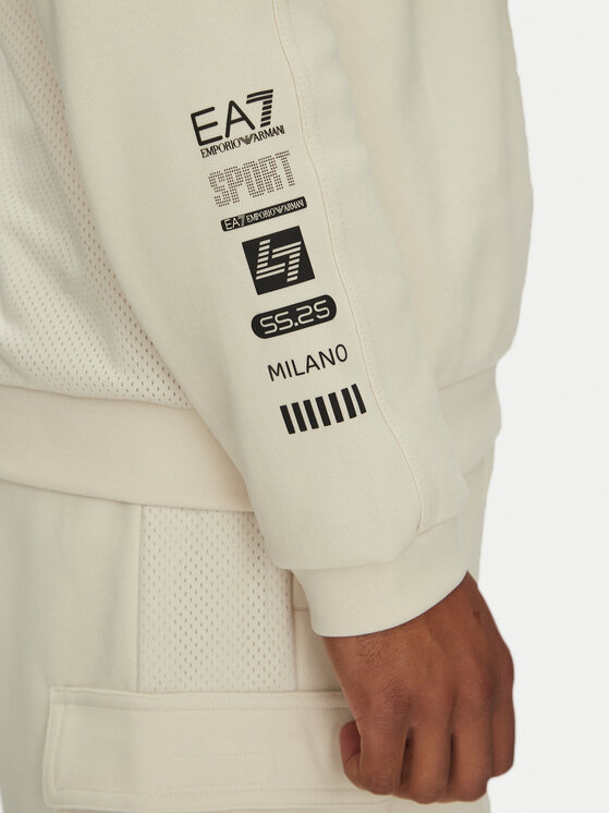 EA7 Emporio Armani EA7 Emporio Armani Суитшърт 7M000324 AF12660 U1112 Екрю Regular Fit
