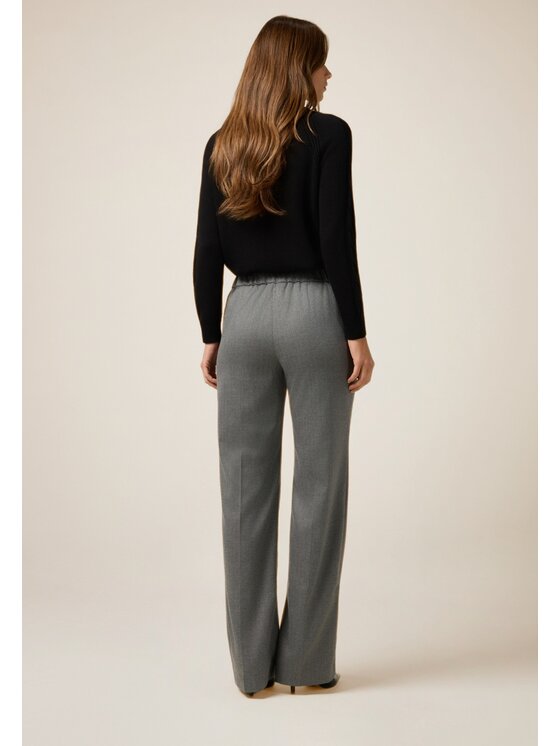 Oltre Oltre Pantaloni di tessuto P013R108946N0S3 Grigio Regular Fit
