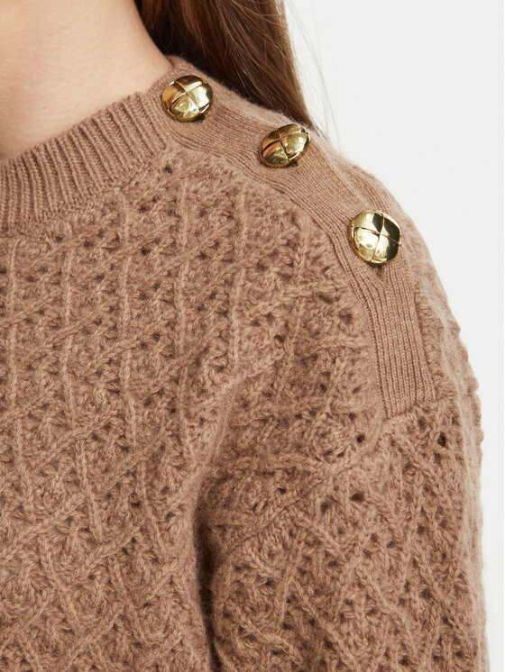 Marella Marella Megztinis 2623366374200 Šviesiai ruda Regular Fit